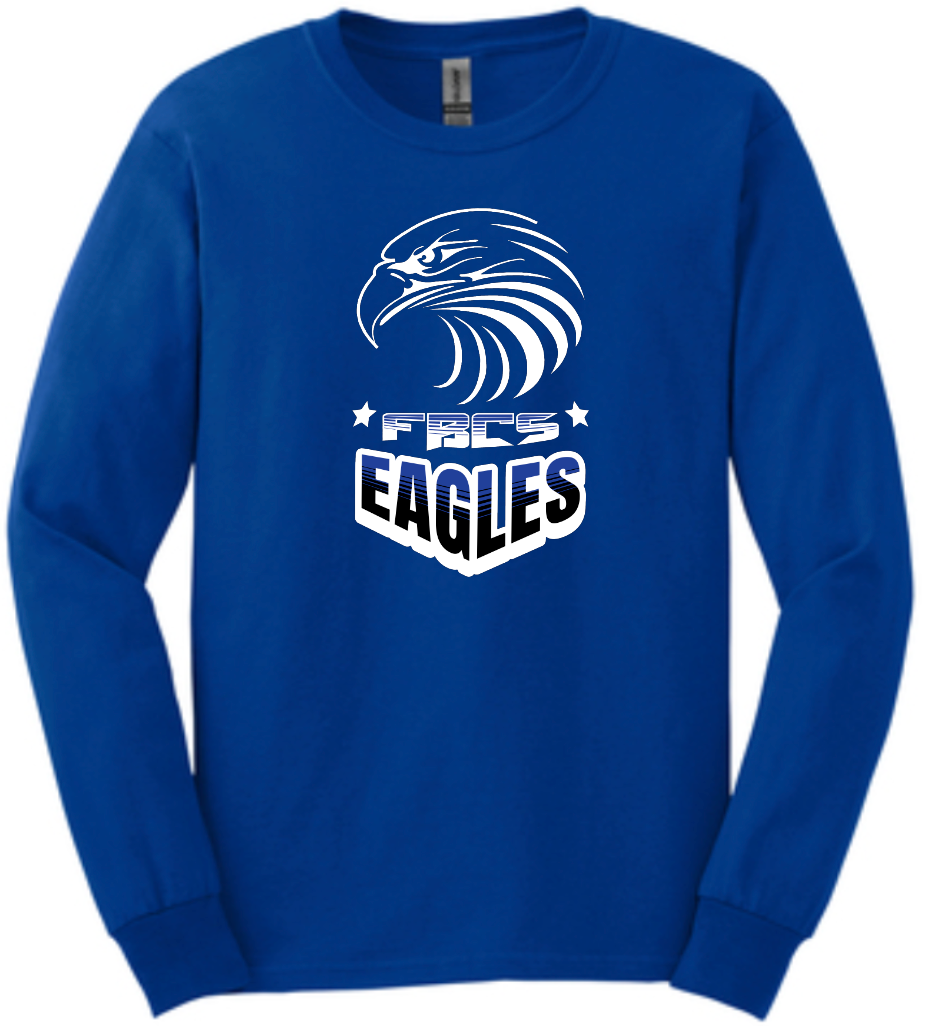 1002 FBCS Unisex Crew Neck or Long Sleeve T-Shirt FBCS Eagles