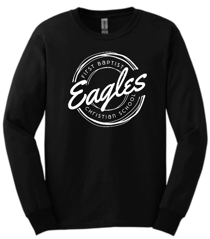 1003 FBCS Unisex Crew Neck or Long Sleeve T-Shirt Eagles Circle