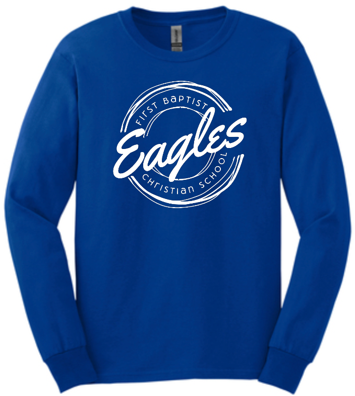 1003 FBCS Unisex Crew Neck or Long Sleeve T-Shirt Eagles Circle
