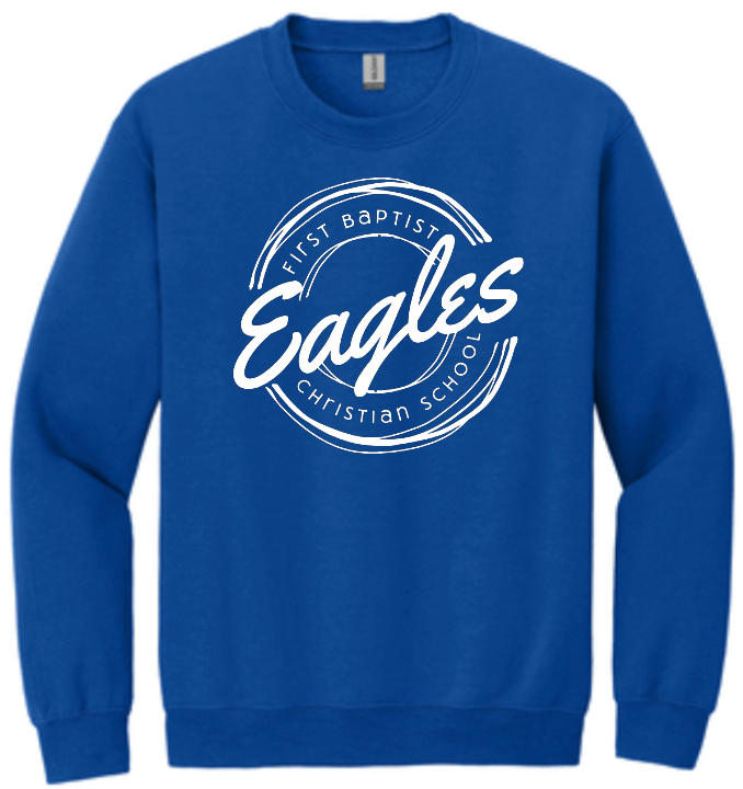 1003 FBCS Unisex Crew Neck or Long Sleeve T-Shirt Eagles Circle