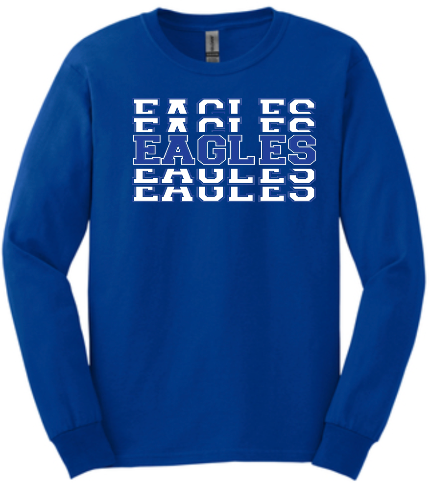 1011 FBCS Unisex Crew Neck or Long Sleeve T-Shirt Eagles Eagles Eagles